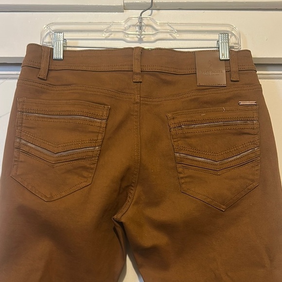 Slim Fit Brown Jeans with Earthy Tone - Picture 4 of 7